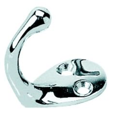 Sea-Dog 6715011 Single Coat Hook, Large Chrome/Brass