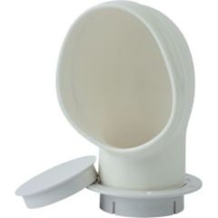 SeaDog 7271473 PVC Cowl Vent, Snap On Deck Plate