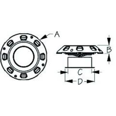 Sea-Dog 7275253 Mushroom Vent, Dark Grey, Cabin Ventilation, Marine Ventilation