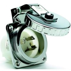Hubbell HBL303SS, Stainless Steel Shore Power Inlet