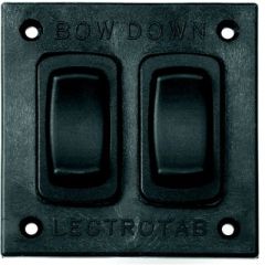 lectrotab SAFSC Flat Rocker Control, boat control switch, marine environments, corrosion resistance, instant stop, water-resistant, versatile operation, Lectrotab manufacturer, voltage-powered control