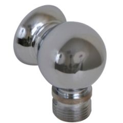 Scandvik 10003 Chrome Plated Brass, Compact Bulkhead Connection, Shower Hose, 3/8" BSP-M Hose Connection