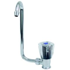 Scandvik 10056 Chrome Plated Brass, Folding Cold Water Tap