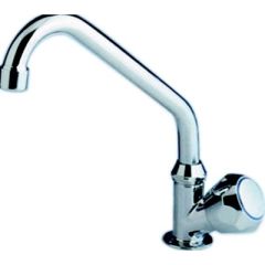 Scandvik 10169 Standard Cold Water Tap, Double Bend Swivel Spout