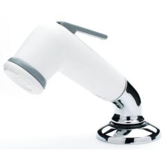 Scandvik 10191 White Standard Elbow Sprayer, 6' White Nylon Hose
