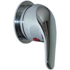 Scandvik 10479 Single Lever Shower Mixer Valve, Compact Trim Ring, Chrome Plated Brass, Ceramic Valves, 1-3/4" Mounting Hole, 1/2" NPT Female Connection, 3/8" Hose Connection, Scandvik Hoses, Chrome/Brass Bulkhead Elbow, Durable Construction, High-Quality