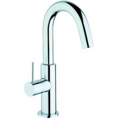 Scandvik 16200P Compact Mixer, galley needs, basin solution, chrome plated brass, ceramic valve, water connection, inward opening valve handle, Scandvik manufacturer, long-lasting performance, plumbing needs