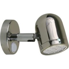 Scandvik 19053P Cabin Light, Stainless Steel, Reading Light, LED Technology