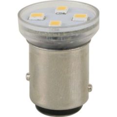 LED Replacement Bulbs, LIGHT BAY 15D WAFER 6 LED WW, energy efficiency, brightness, durability, Scandvik, low temperature, easy installation, multi-voltage, SMD 5050 LED's, warm white color, Bayonet Base, Staggered Pins, Dual Contacts, Wafer Style, 24-Dec