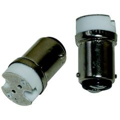 Scandvik G4 Bi-Pin Socket Adapter, BA15 to G4, LED light bulb, MR-16 Base, bayonet socket, G4 base, task lighting, voltage 24-Dec, lighting systems
