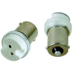 Scandvik G4 Bi-Pin Socket Adapter, BA15S to G4, LED light bulb replacement, MR-16 Base, Bayonet Socket conversion, swiveling G4 base, durable construction, versatile lighting, energy-efficient lighting, lighting upgrade, superior lighting.