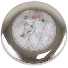 Scandvik 41321P Surface Mount Down Light, Blue, stainless steel, cool white, energy-efficient, IP67 rating