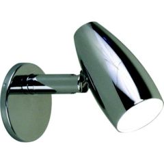 LED Reading Light, modern styling, chrome plated brass finish, adjustable swivel design, 120 lumens, wide beam angle, 50,000 hours lifetime, 10-30V voltage range, warm white color, energy-efficient lighting, boat, RV, versatile light, cozy atmosphere, goo