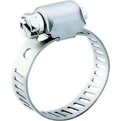 Scandvik 50017 Breeze Mini 316 SS Hose Clamp, small diameter applications, secure air, fuel lines, lightweight, streamlined, engineered perforations, durable, reliable, 316 stainless steel, corrosion resistance, made in the USA, 10 hose clamps, versatile,