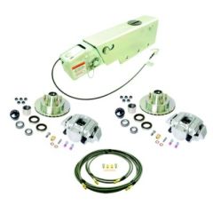 UFP Complete Disc Brake Kit, high-performance braking solution, Actuator Assembly, Zinc+ Hub Ventilated Rotor, Aluminum Caliper & Piston, Thermoplastic Single Axle Brake Line Kit, precision durability, Bolt Pattern 5 on 4.5, Caliper Alum, A-60 Rating 3750