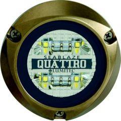 Lumitec Seablaze Quattro Underwater Light, Spectrum Full-Color RGBW, cutting-edge technology, vibrant colors, marine-grade bronze housing, durable construction, high-performance value.