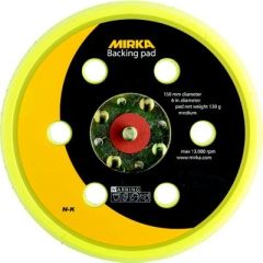 6"-5MM Grip Faced Soft Vacuum Backup Pad, Mirka abrasives