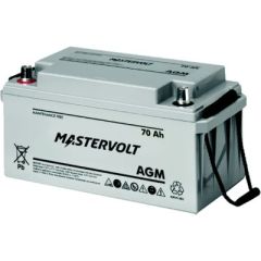 Mastervolt 62000700 12V AGM Battery, Group 27, cutting-edge technology, unbeatable performance, maintenance-free, glass-fibre technology, versatile, Afi/marinco/guest/nicro/bep, two-year warranty, seamless fit.