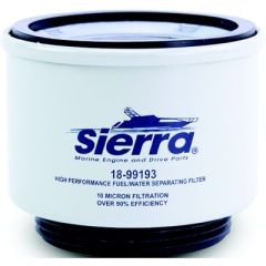 Sierra 99193 Replacement Racor Spin-On Fuel Water Separator Filter, 10 Micron, ISO 19438, Engine Performance, Fuel Filtration, Above Deck Use, Easy Installation, Reliable Fuel, Micron Size 10, Compatible Filters, Longevity, Optimal Performance, Sierra Bra