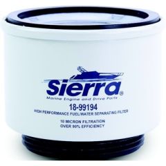 Sierra 99194 Replacement Racor Spin-On Fuel Water Separator Filter, 2 Micron, Engine damage, folded injectors, ISO 19438, downstream filters, 120A-140R Series, vessel, bowl O-ring, marine conditions, boating adventures, Racor R12S, above deck, worry-free 