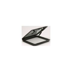 Hatch Package, Trim Ring & Screen, Black, Smoked Acrylic Lens, Boating, Bomar, Vent Position, UV Protection, Fresh Air, Easy Operation, Secure Closure, Water Intrusion Protection, Debris Prevention, Boat Upgrade, Durable Design
