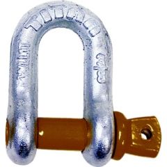 Hot Galvanized D Shackle, 5/16", anchor solution, marine applications, outdoor gear, heavy-duty needs, corrosion resistance, load rating, federal specification, Martyr anodes, maximum load capacity, anchoring gear, outdoor enthusiast.