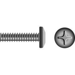 Seachoice Stainless Steel Phillips Machine Screw, Pan Head, 1/4-20 X 3 PHIL PAN M/S, Stainless Steel, fastening needs, high-grade stainless steel, corrosion resistance, indoor and outdoor applications, DIY project, professional job, reliability, strength,