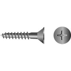 Phillips Wood Screw, Flat Head