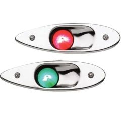 Seachoice LED Flush Mount Side Lights, boat lighting, marine accessories, LED side lights, boat safety, stainless steel lights, water-resistant lights, energy-efficient lights, Seachoice brand, flush mount design, port and starboard lights, boat illuminat