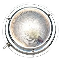 Seachoice Polished Stainless Steel, Bright White LED Dome Light, marine lighting