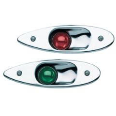 Seachoice Flush Mount Stainless Steel Sidelights, USCG requirements, navigation lights, stainless steel, corrosion-resistant, red and green lens, bulb replacement, flush mount design, 12V voltage, safety, style.