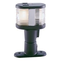 Seachoice Black Polycarbonate Masthead, All-Round White Light, sailboat lighting, powerboat lighting, marine lighting, boat visibility, safety lighting, UV resistant light, marine environment, NMMA certified, CE compliant, USCG approved, 3NM visibility, c