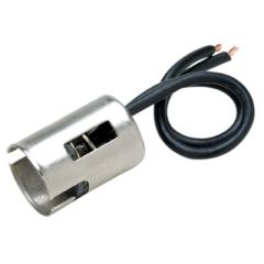 Seachoice Chrome Plated Brass Bayonet Socket, 4" Wire Lead