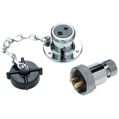 Seachoice Deck Connector, Brass Double Contacts, Watertight Connection, Electrical System, Marine Accessories, Reliable Performance, Secure Installation, Hassle-Free Setup, Optimal Functionality, Quality Product
