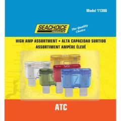 Seachoice High Amp ATC Glass Fuse Assortment, Electrical needs, High amp ATC blade fuses, Voltage protection, Reliable safeguard, Top-notch performance, Electrical circuits, Short circuit protection, Fuse assortment, Optimal protection