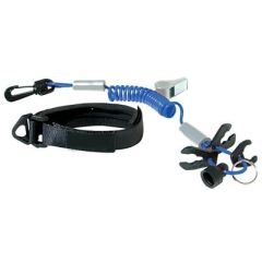 Seachoice Ultimate Lanyard, Blue/Silver, watercraft enthusiasts, safety, convenience, durable construction, versatile accessory, stylish design, high-quality marine products, easy-to-use, secure connection, worry-free adventures.