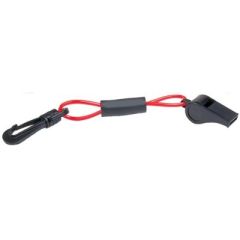 Seachoice 11726 Black Whistle, Red Floating Key Chain