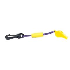 Seachoice 11727 Yellow Whistle, Purple Floating Key Chain