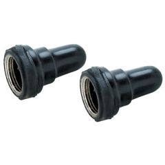 Seachoice 12361 Toggle Boot Cover Black, toggle handles, moisture protection, dirt protection, 15/32"-32 mounting stems, durable construction, water damage, black color, boat equipment, marine equipment, hand nut, brass threads, spare covers, toggle handl