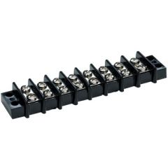 Seachoice Terminal Block, electrical connection, corrosion resistant, moisture repellent, nickel plated brass, insulator barrier strips, 30A @12V, Seachoice, 8 gangs, compact size, reliable connections
