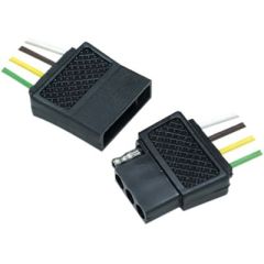 Seachoice 4 Pole Flat Trailer Connector, Reliable Trailer Connection
