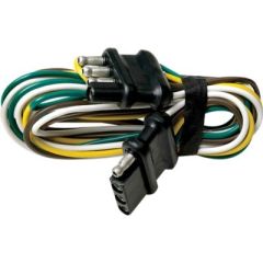 Seachoice 48" Trailer Wire Harness Extension, vehicle trailer, 48-inch length, 10-amp rating, 5-pole connection, 12V, 24V systems, cargo hauling, boat towing, equipment transport, lights brakes signals, flexibility, sturdy construction, harsh weather, saf