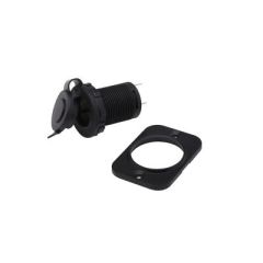 Seachoice 15019 12 Volt DC Plug, Socket, Marine Power, Marine Environments, Corrosion-Resistant Materials, Optimal Conductivity, Dust Cap, Removable Mounting Plate, 12V DC Socket, Navigation System, Seachoice Brand, Maximum Amperage, Marine Adventures, El