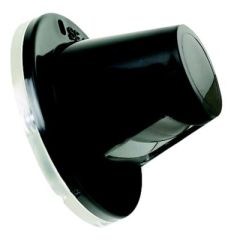 Seachoice Self Bailing Scupper, durable polycarbonate, marine conditions, watertight seal, versatile retrofit, compact size, sleek black color, boat appearance, self bailing system, boating adventures