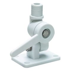 Seachoice 19501 Nylon Antenna Ratchet Mount, White, durable antenna mount
