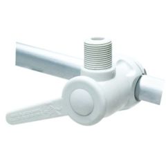 Seachoice 19561 Nylon Antenna Rail Mount, White Nylon Antenna Rail Mount