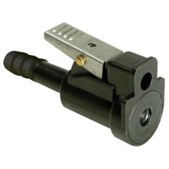 Seachoice Deluxe Fuel Connector, BRP/Evinrude/Johnson, Acetal, Female Hose Fitting, 5/16" Barb, Boat owner, Stainless steel, Ball bearing, Thumb lever, Versatile, Marine environment, Reliable, Upgrade, Quality, Boating adventures, Seachoice.