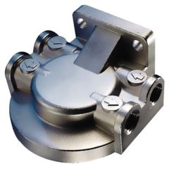 Seachoice Fuel/Water Separating Filter Bracket, Stainless Steel, Boat owner, Marine conditions, Brass fittings, Fuel contamination, Engine efficiency, Stainless steel design, Engine compartment, Installation, Boating enthusiasts.