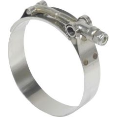 Seachoice 23451 Heavy-Duty T-Bolt Clamp, 300 Stainless Steel
