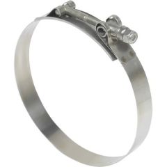 Seachoice 23457 Heavy-Duty T-Bolt Clamp, 300 Stainless Steel